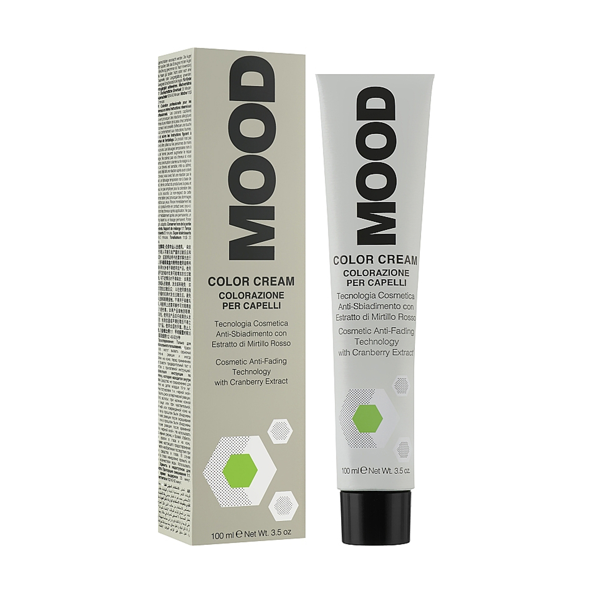 Перманентна крем-фарба для волосся Mood Color Cream 10.17 Pearl Ash Platinum Blond, 100 мл